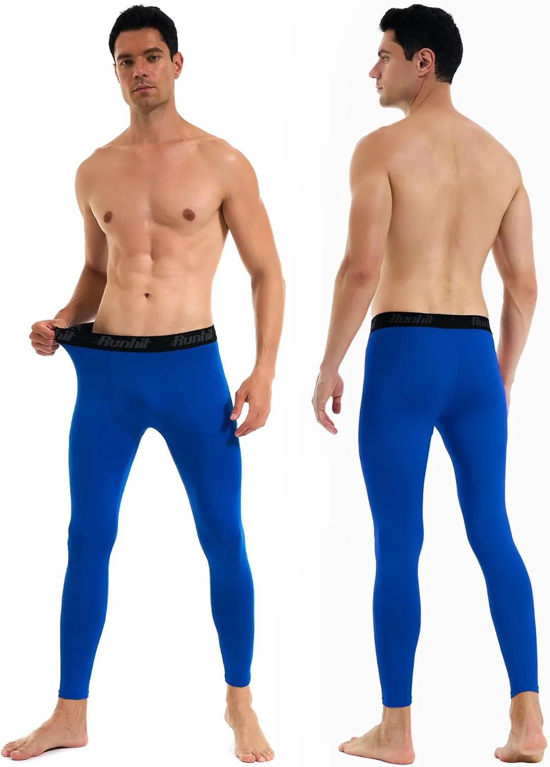 Runhit Mens Compression Pants Running Tights Workout Leggings Athletic Base Layer Pants for Sports Yoga Basketball