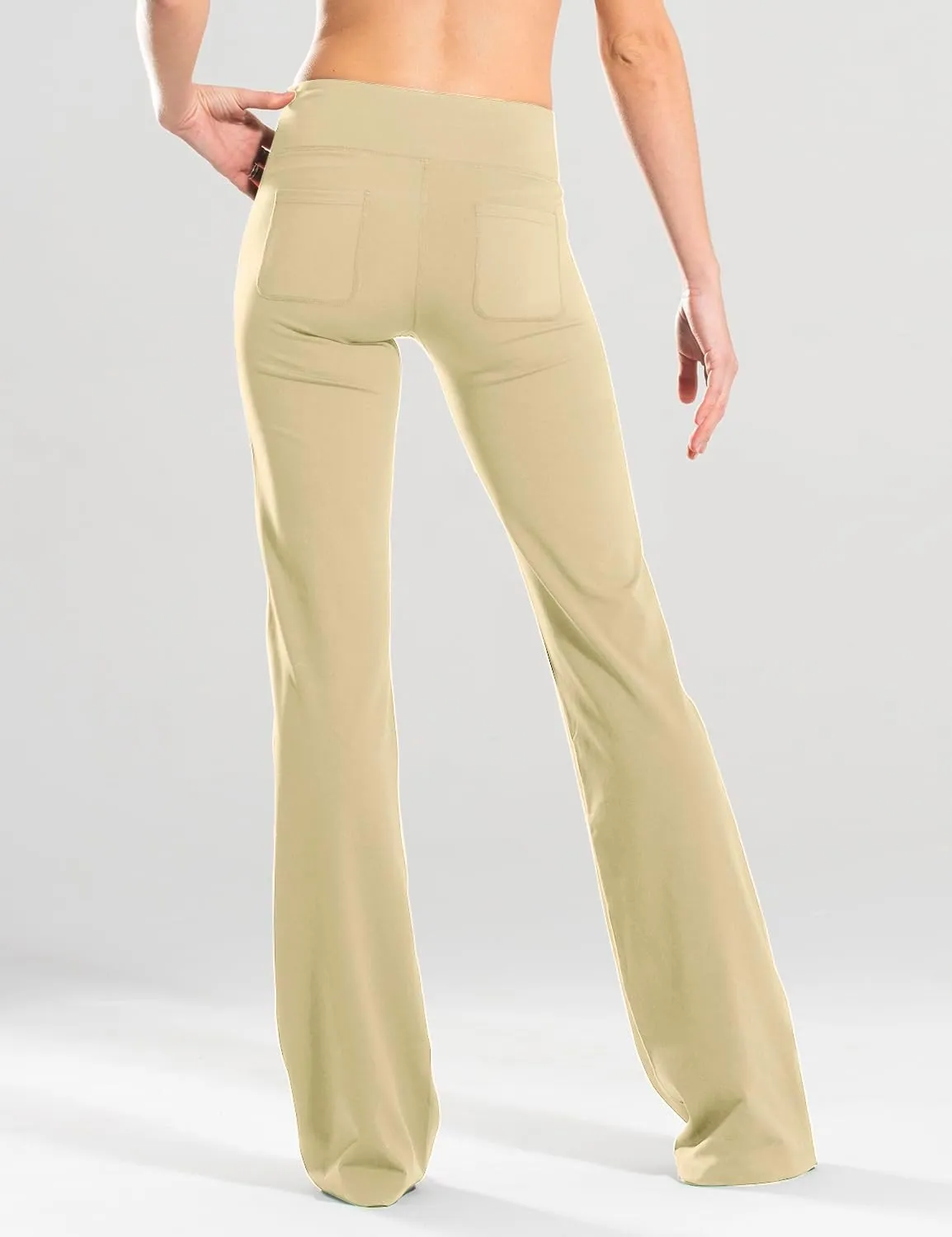 Safort 28" 30" 32" 34" Inseam Regular Tall Bootcut Yoga Pants Flared Leg Dress Pants with Pockets for Casual
