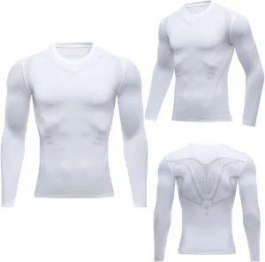 sandbank Men's Compression Shirts Long Sleeve Athletic Workout Base Layer Top Multi Packs