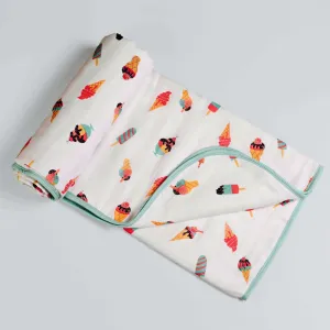 Scoops & Smiles Muslin Cozy Blanket
