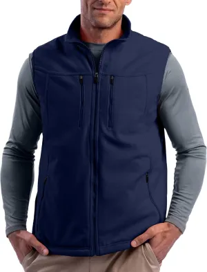 SCOTTeVEST Fireside Fleece Vest for Men - 15 Hidden Pockets - Warm Wrinkle Resistant for Travel & More