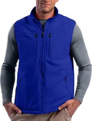 SCOTTeVEST Fireside Fleece Vest for Men - 15 Hidden Pockets - Warm Wrinkle Resistant for Travel & More