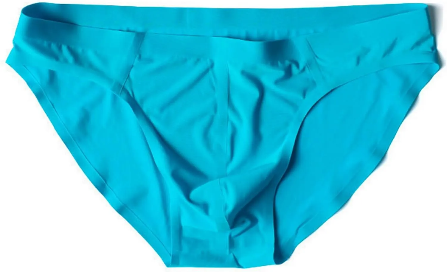 Sexy Men Ice Silk Underwear Seamless Bikini Pants Breathable Thin Men's Briefs U Convex Pouch Panties