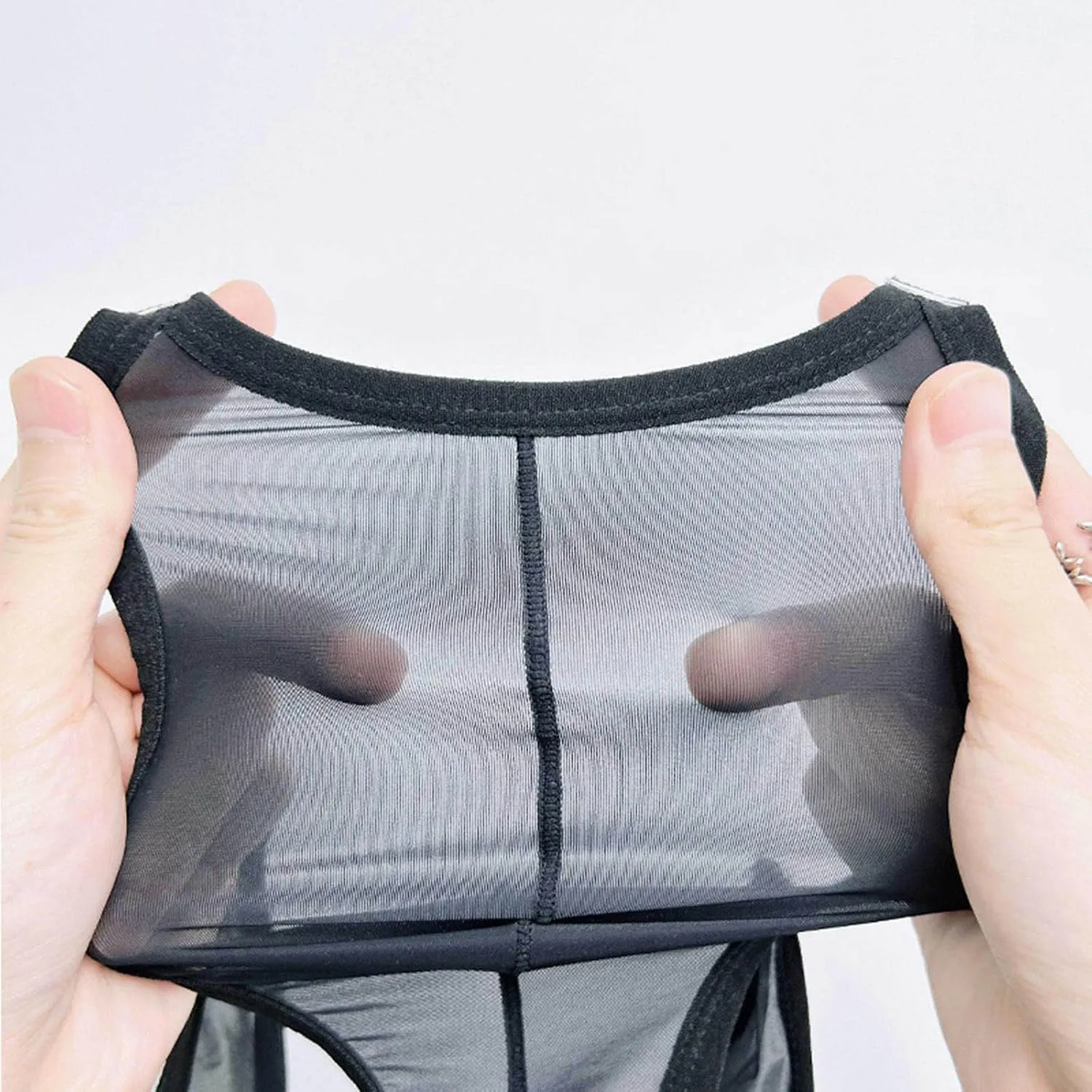 Sexy Underwear Briefs for Mens Low Rise Breathable Gays Panties U Bulge Pouch Bikini See Through Underpants for Mens