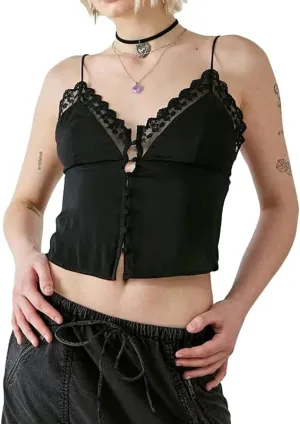 Sexy Women Deep V Neck Halter Top Open Back Tie Knot Backless Crop Camisole Y2K Night Party Club Wear Streetwear