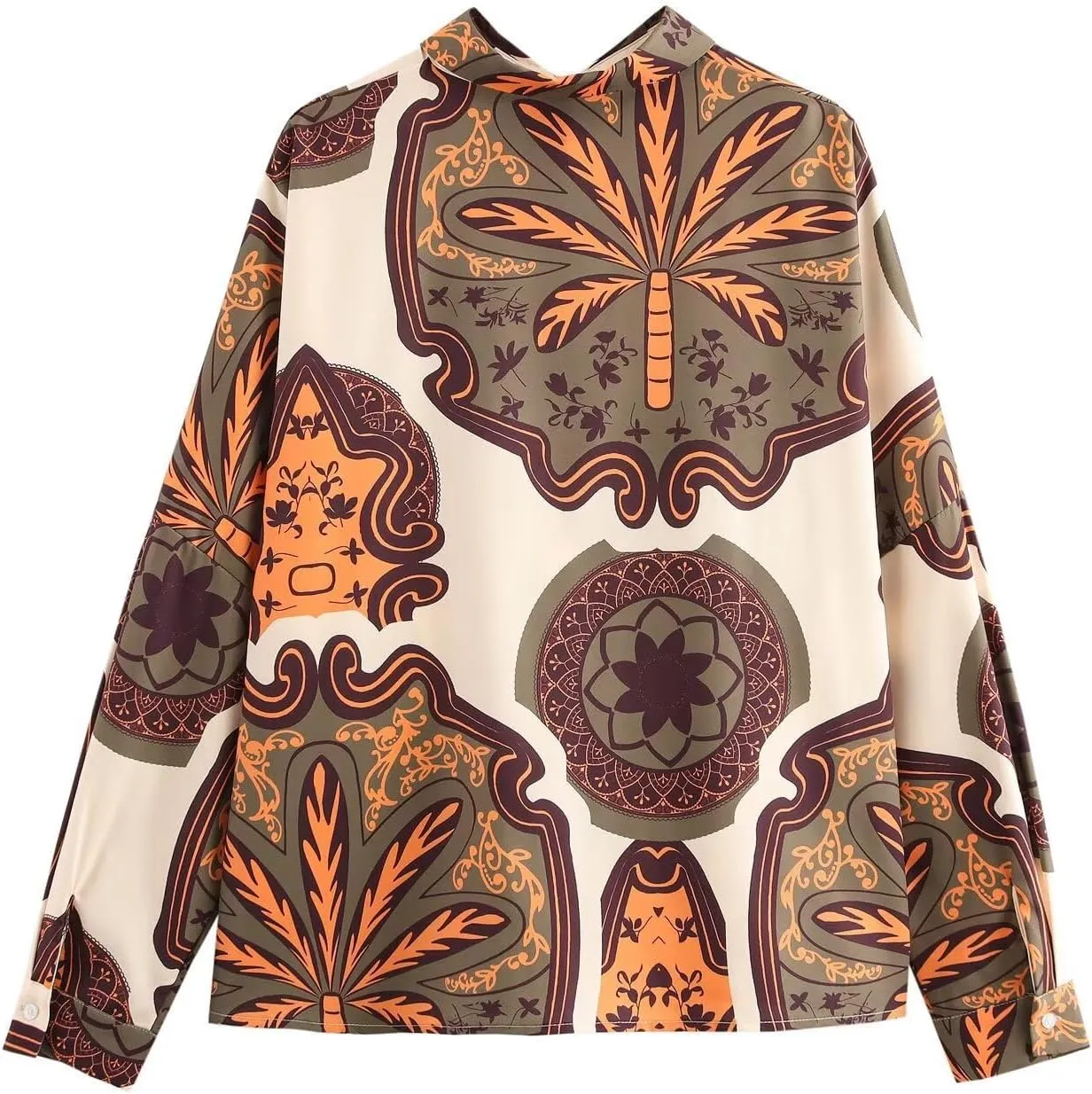 Short Sets for Women Fashion Printing Long Sleeve Button Tshirt High Waisted Shorts Women's Loungewear Sets