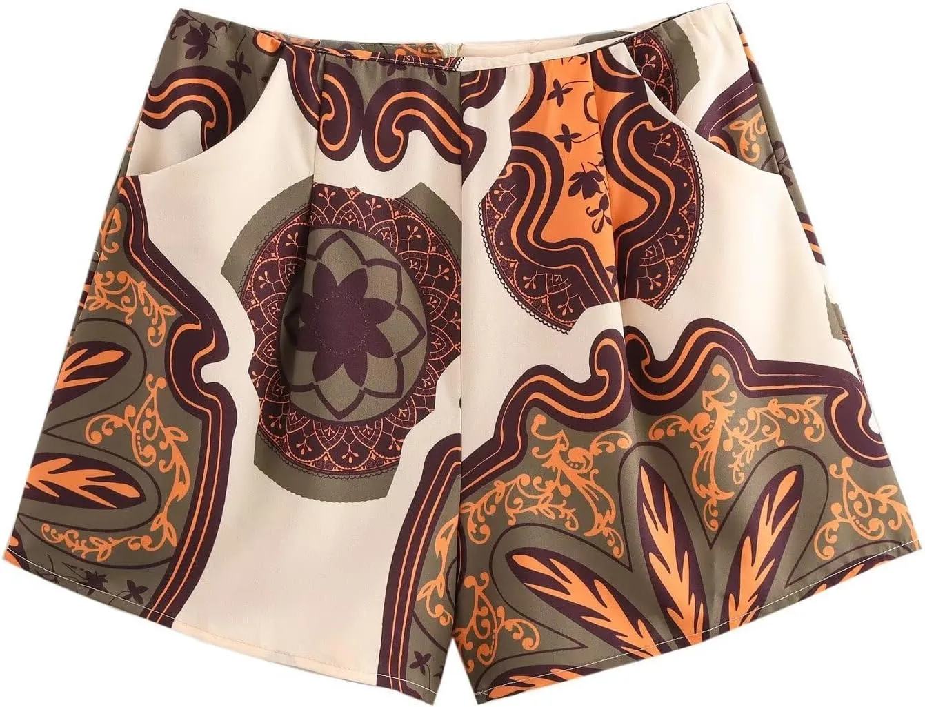 Short Sets for Women Fashion Printing Long Sleeve Button Tshirt High Waisted Shorts Women's Loungewear Sets