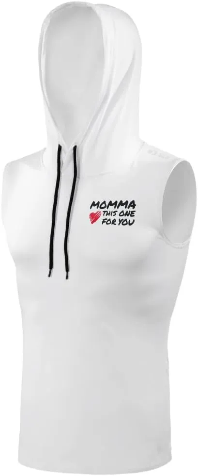 SLEEFS Sleeveless Compression Hoodie - Workout Top Tank for Men - Breathable Muscle Shirt - Quick Dry