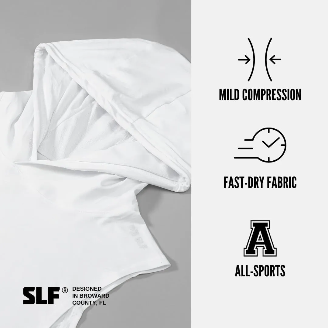 SLEEFS Sleeveless Compression Hoodie - Workout Top Tank for Men - Breathable Muscle Shirt - Quick Dry