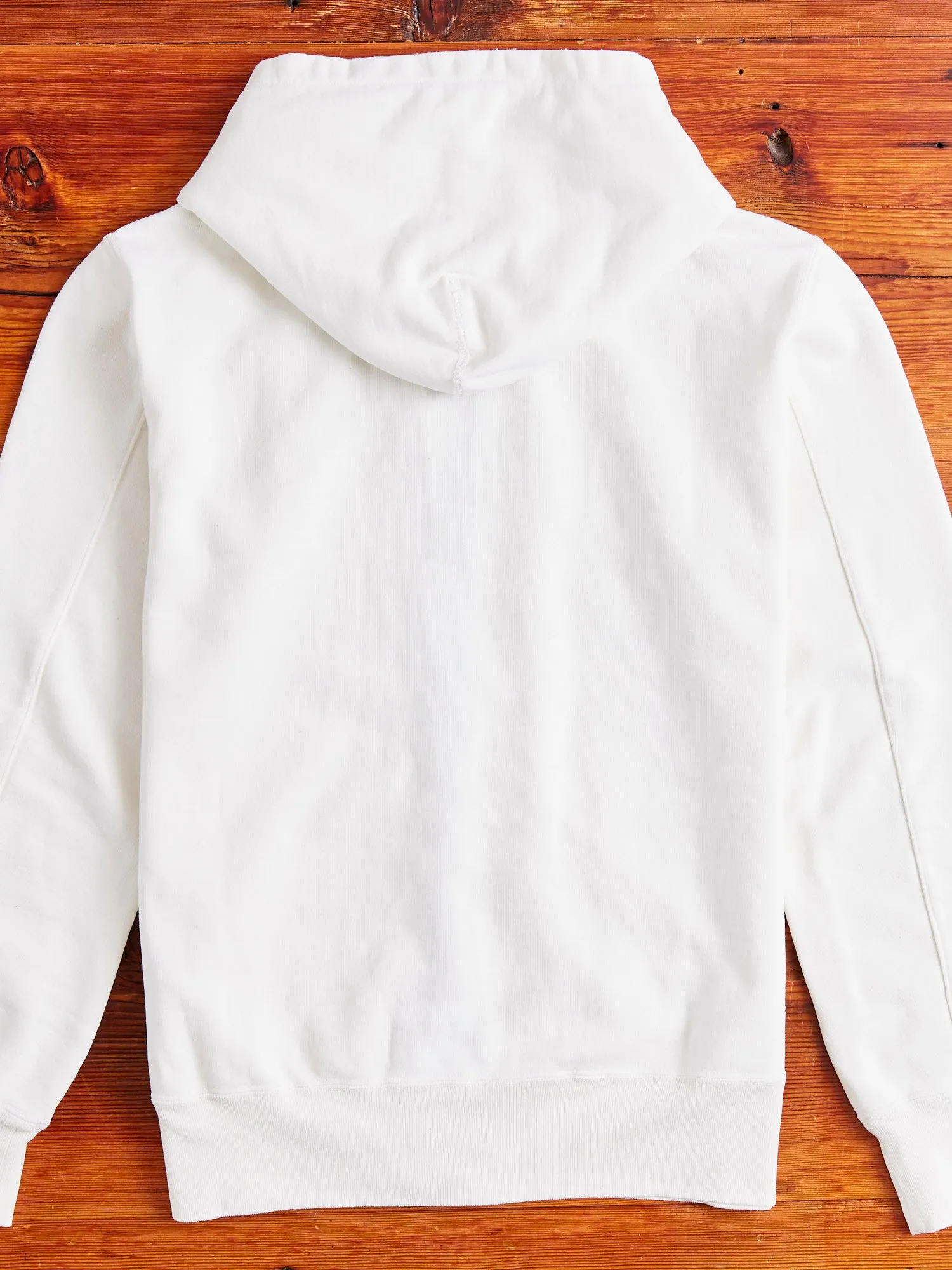 Special Finish Zip Hoodie in Off-White