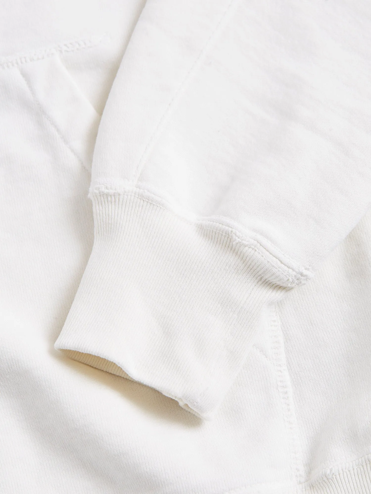 Special Finish Zip Hoodie in Off-White