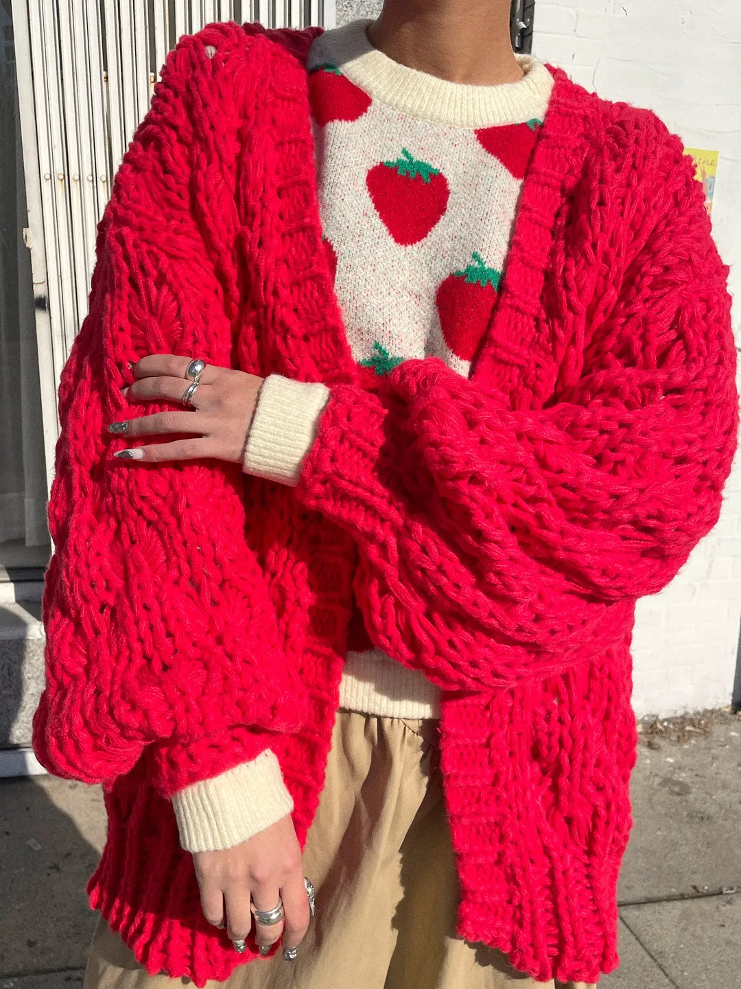 Stevie Chunky Cardi - Apple