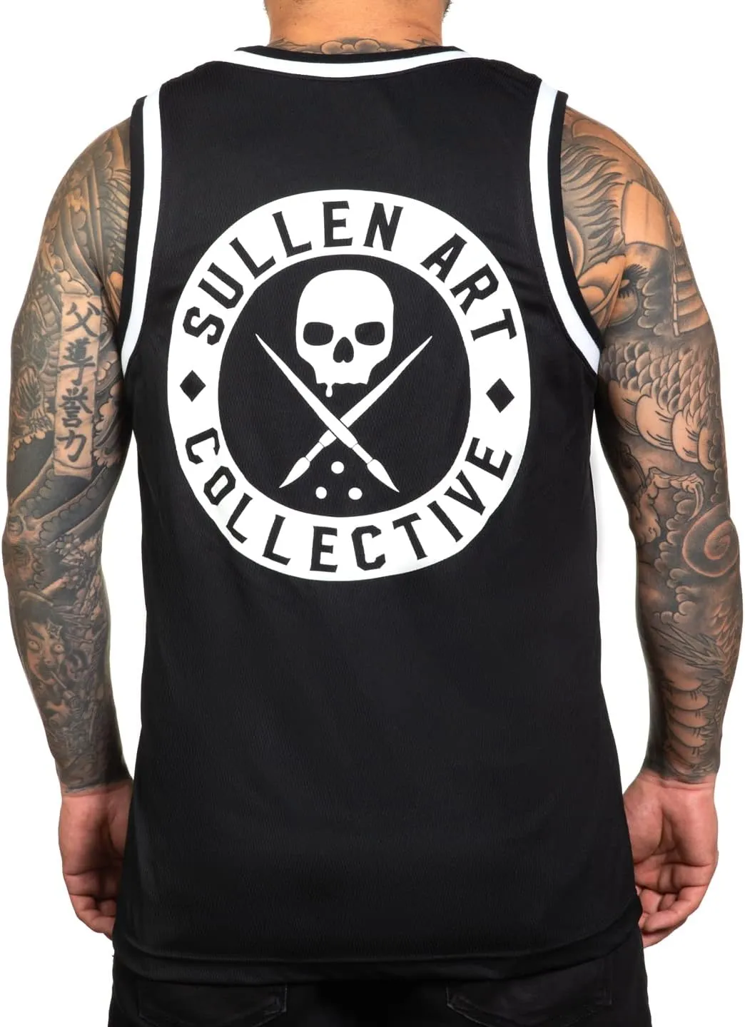 Sullen Men's BOH Tattoo Lifestyle Graphic Art Sleeveless Breathable Arm Ribbed Jersey Tank Top