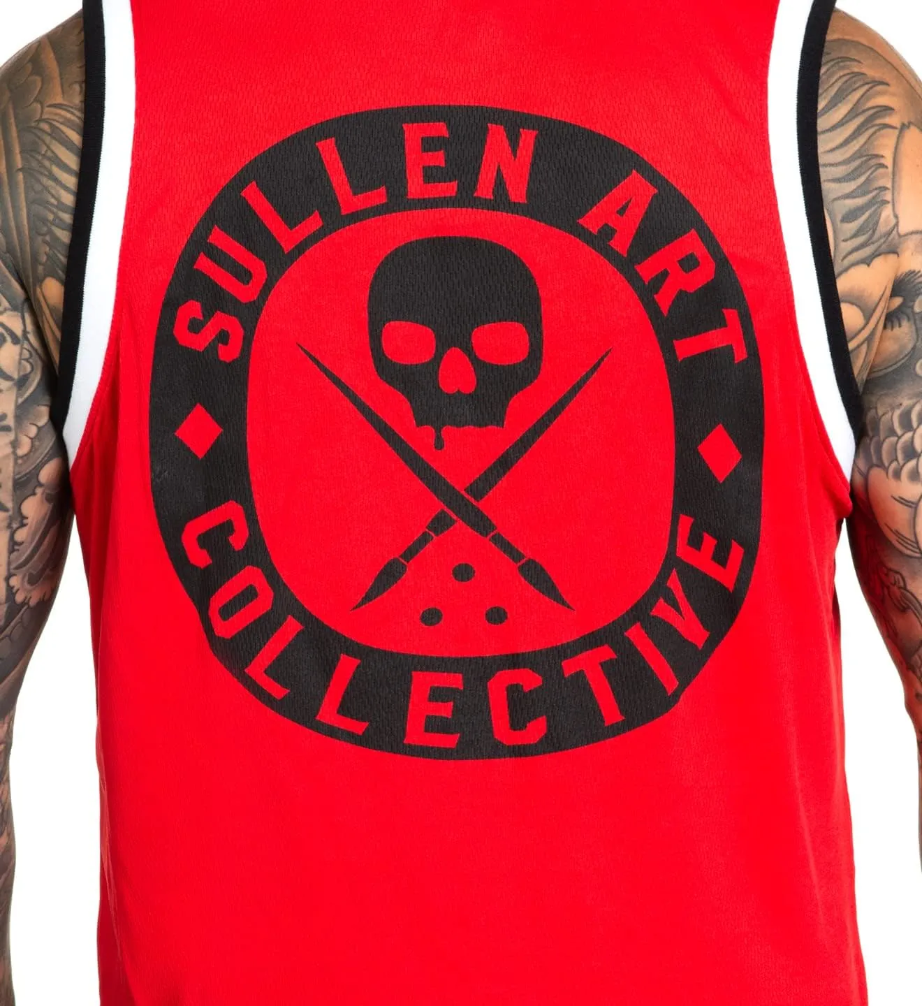 Sullen Men's BOH Tattoo Lifestyle Graphic Art Sleeveless Breathable Arm Ribbed Jersey Tank Top