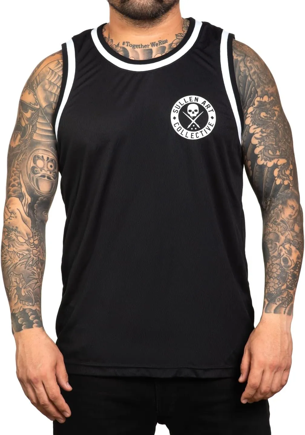 Sullen Men's BOH Tattoo Lifestyle Graphic Art Sleeveless Breathable Arm Ribbed Jersey Tank Top