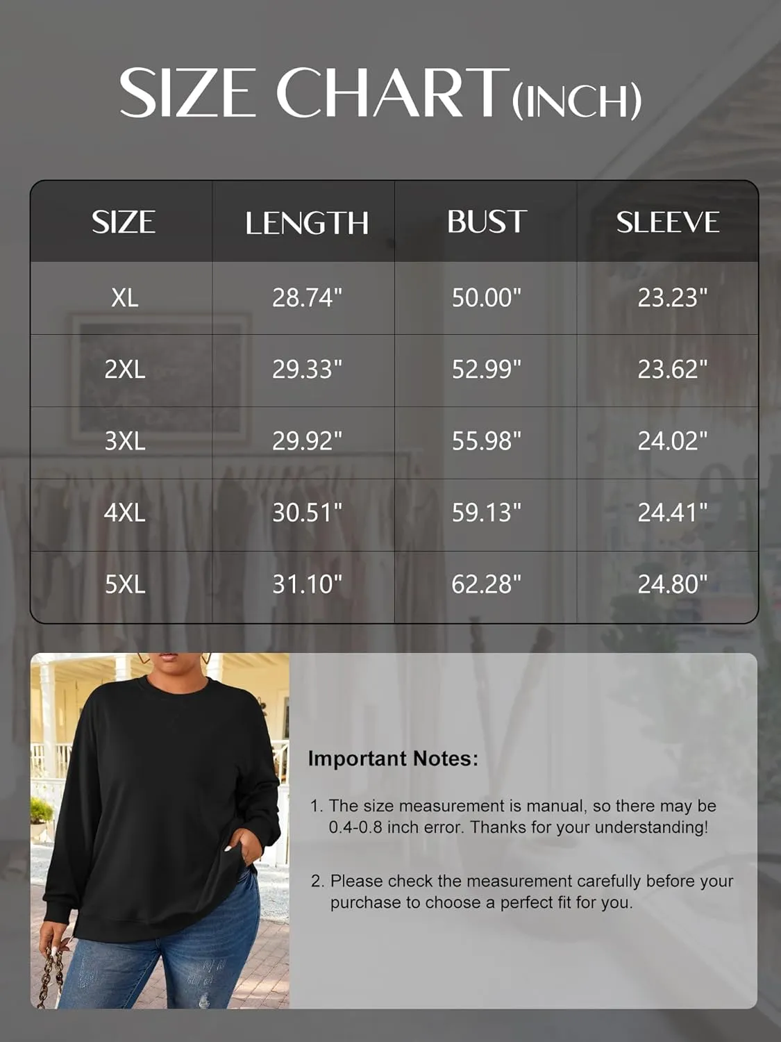 TAKEYAL Plus Size Sweatshirt for Women Oversized Casual Crew Neck Drop Shoulder Pullover Teen Girls Clothes