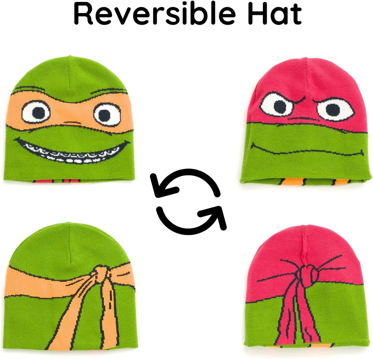 Teenage Mutant Ninja Turtles Fleece Sweatshirt and Hat Toddler to Big Kid Sizes (2T - 14-16)