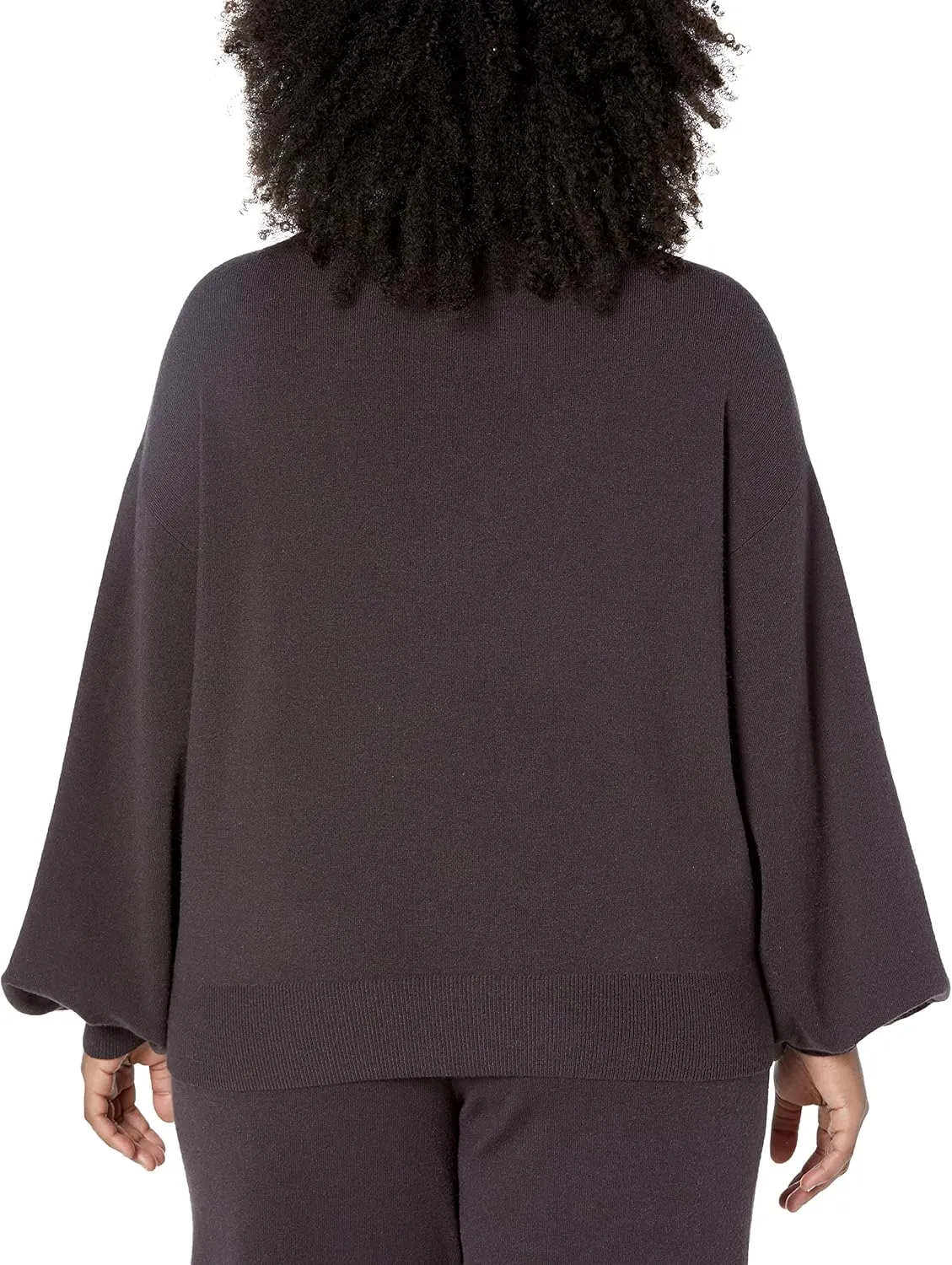 The Drop Women's Mia Bell-Sleeve Deep V-Neck Supersoft Sweater