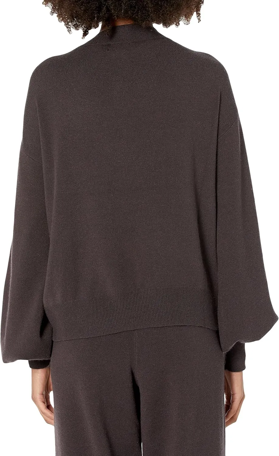 The Drop Women's Mia Bell-Sleeve Deep V-Neck Supersoft Sweater