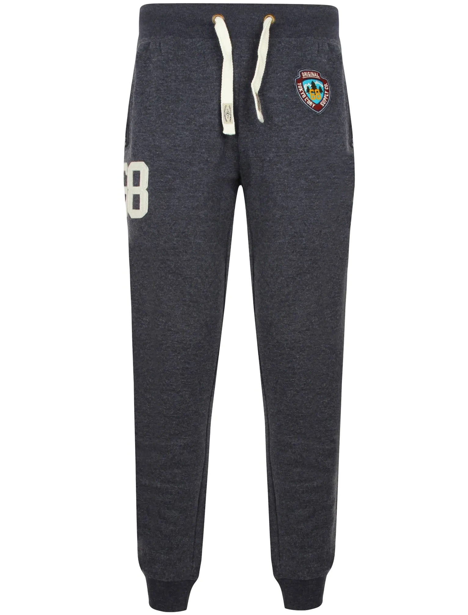 Timberwolf Cuffed Joggers in Dark Denim Marl - Tokyo Laundry