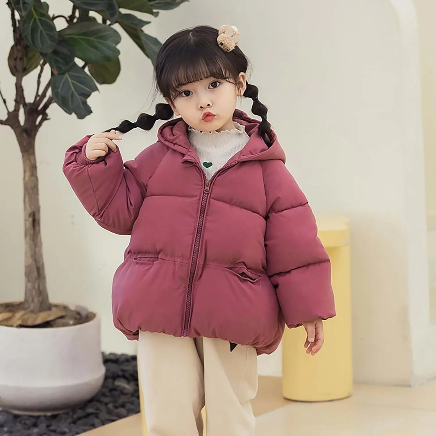 Toddler Dinosaur Winter Coat Winter Warm Thick Solid Cotton Long Sleeve Padded Jacket Coat Clothes Size 6 Boys