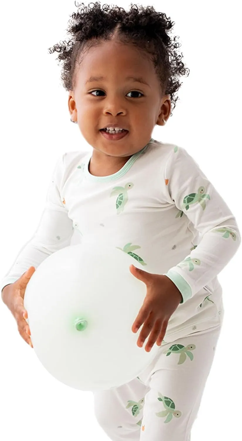 Toddler Pajamas  95% Bamboo Viscose, 5% Spandex  Soft, Breathable Long-Sleeve Pajama Set for Kids, Sleepwear, Imported