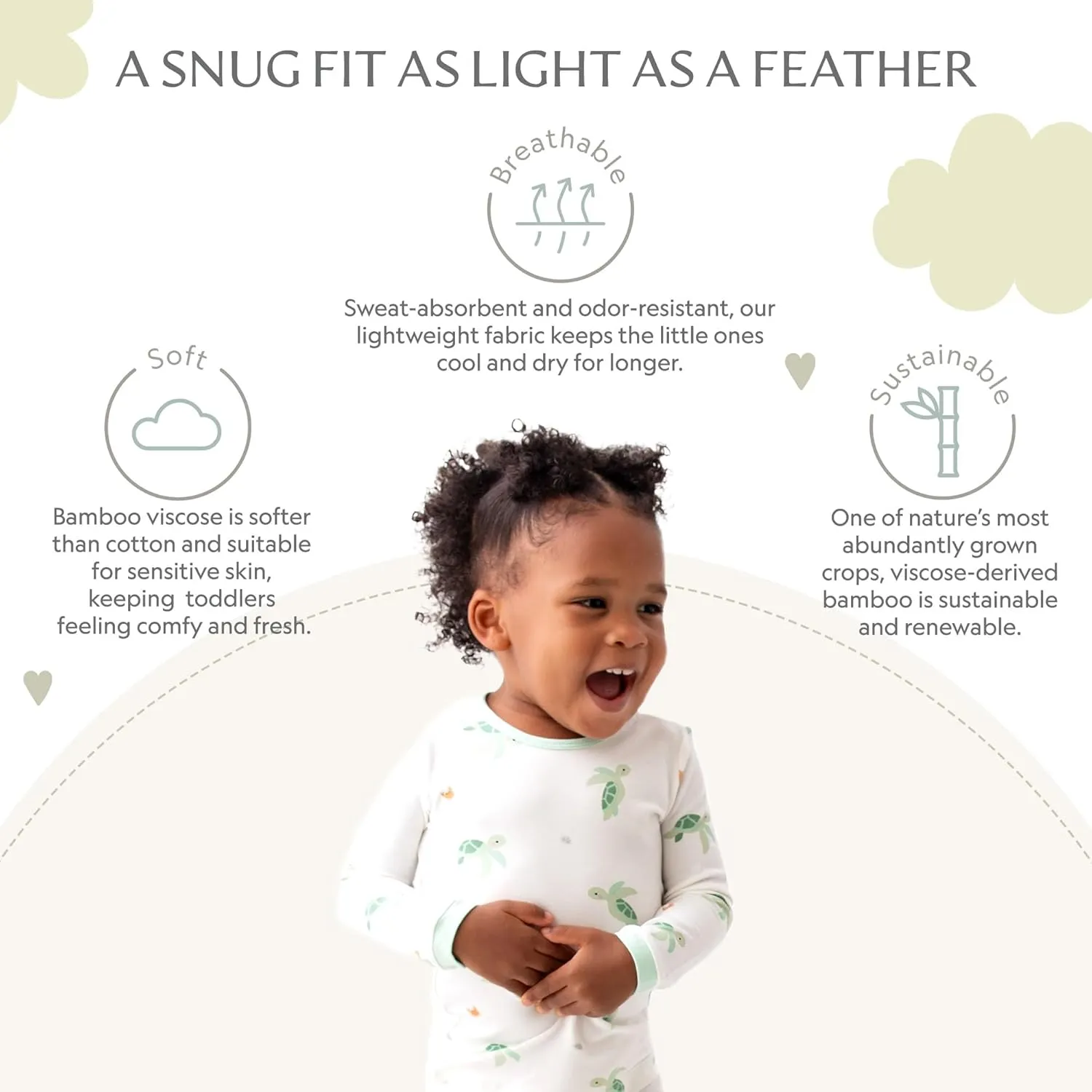 Toddler Pajamas  95% Bamboo Viscose, 5% Spandex  Soft, Breathable Long-Sleeve Pajama Set for Kids, Sleepwear, Imported