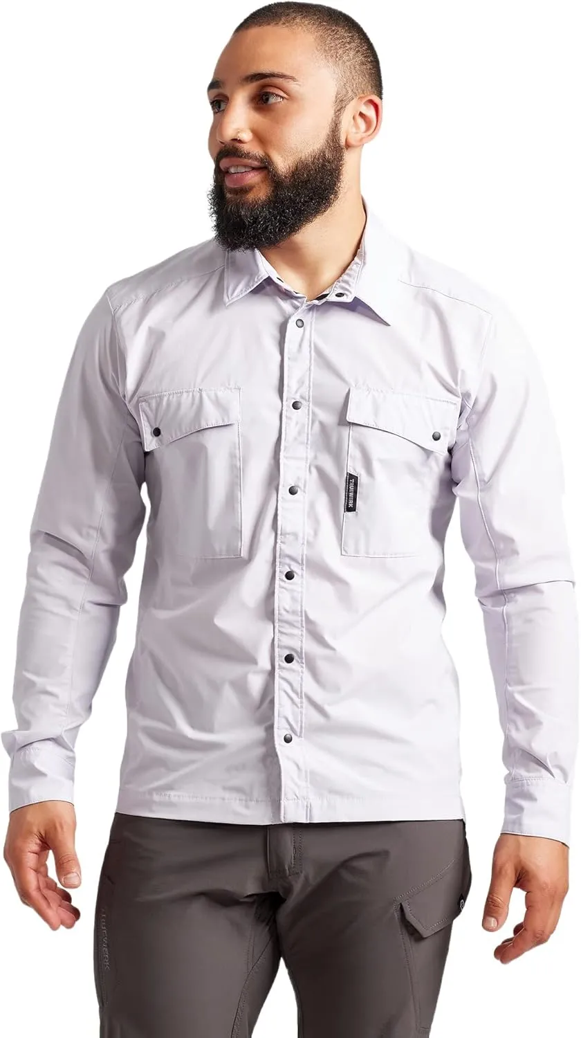TRUEWERK Men's Cloud Work Shirt - Button Down, Lightweight, Fast-Drying, Breathable, and SPF Shirts