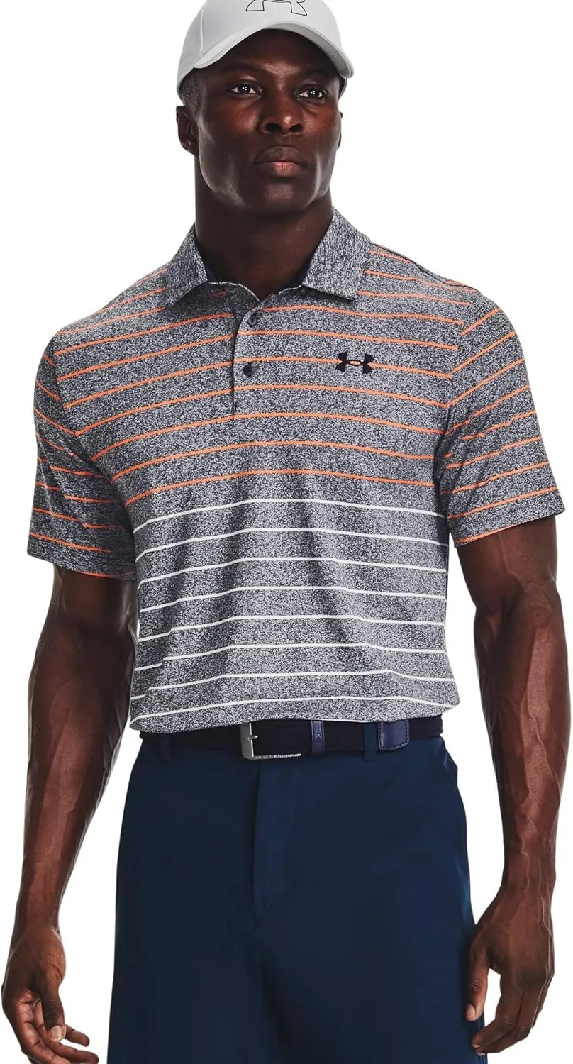 Under Armour Mens UA Playoff 3.0 Stripe Polo Shirt - Breathable and Stretchy XL