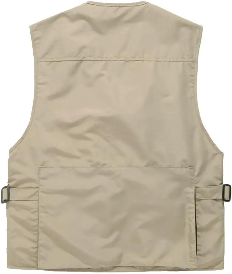 Unisex Breathable Fishing Vest, Multi-Pockets Photography Travel Hunting Waistcoat Jacket for Adults and Youth