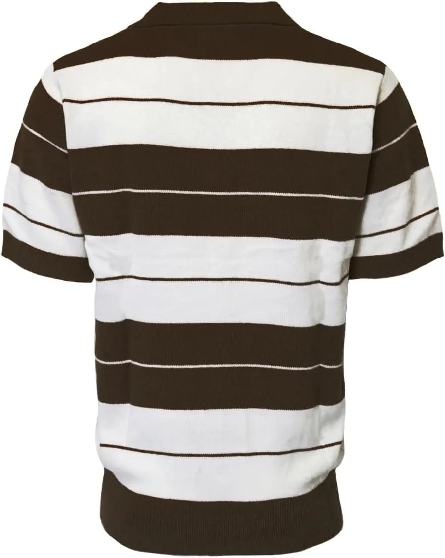 URBANJ Men's Charlie Brown Polo Shirt Short Sleeve Midweight Knit Polo Shirts