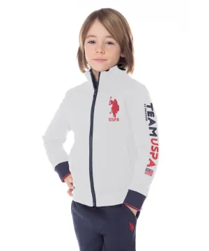 US POLO KIDS SWEATSHIRT WITH ZIP CLOSURE