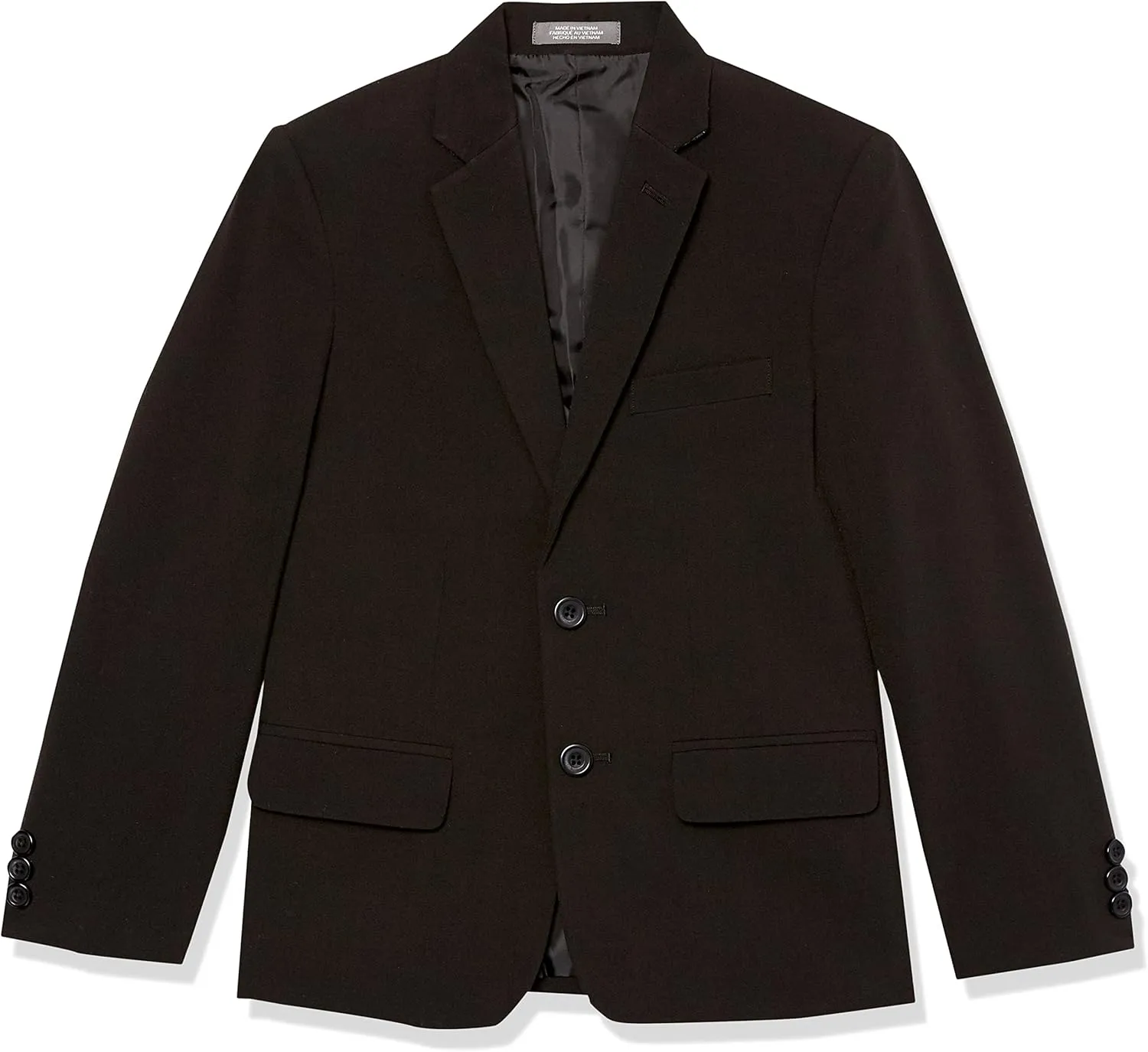Van Heusen Boys' Adaptive Flex Stretch Suit Jacket, Faux Buttons & Velcro Closure