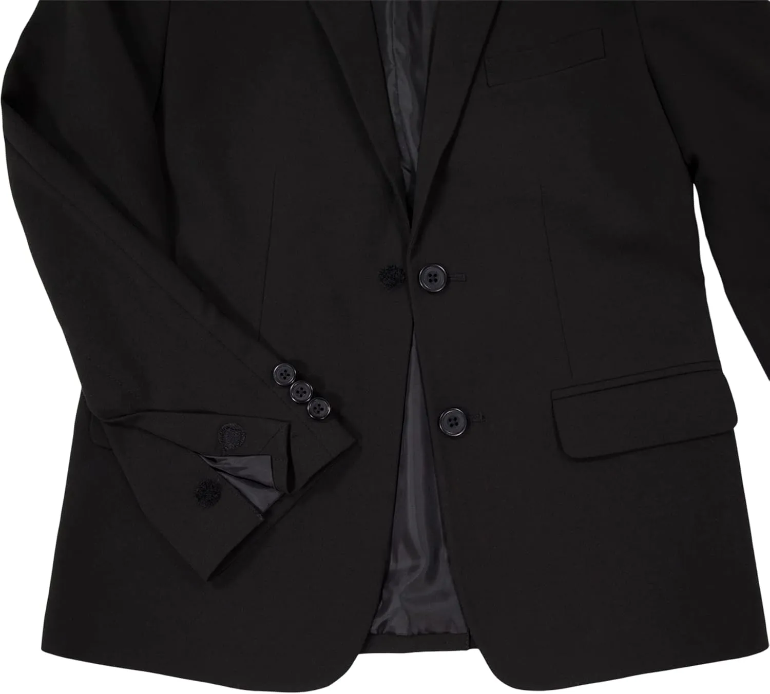 Van Heusen Boys' Adaptive Flex Stretch Suit Jacket, Faux Buttons & Velcro Closure