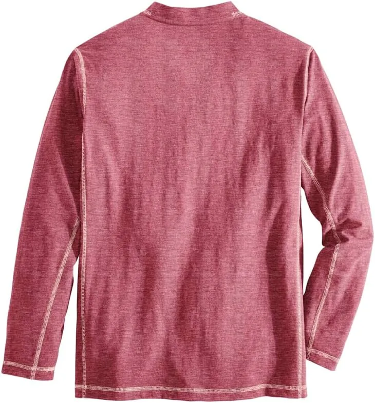 Venado Henley Long Sleeve Shirts for Men - Mens Henley with Flex Material