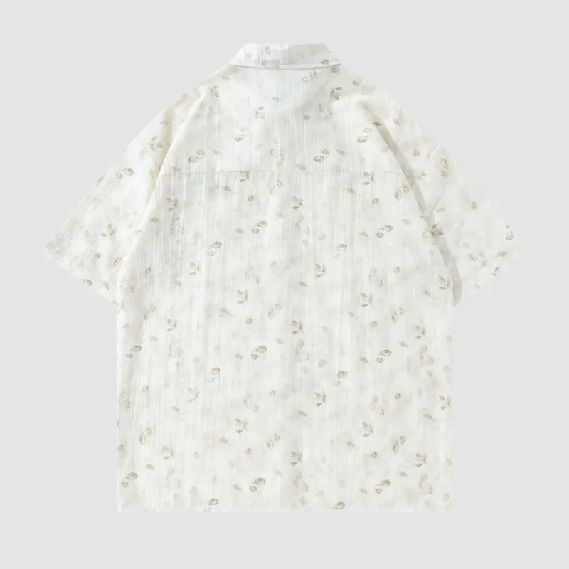 Vintage Floral Full Print Shirts