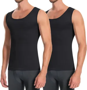 VVX Compression Shirt Men Sleeveless Slimming Undershirt Shapewear Tummy Control Body Shaper Seamless Tank Top