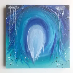 Winter abstract art