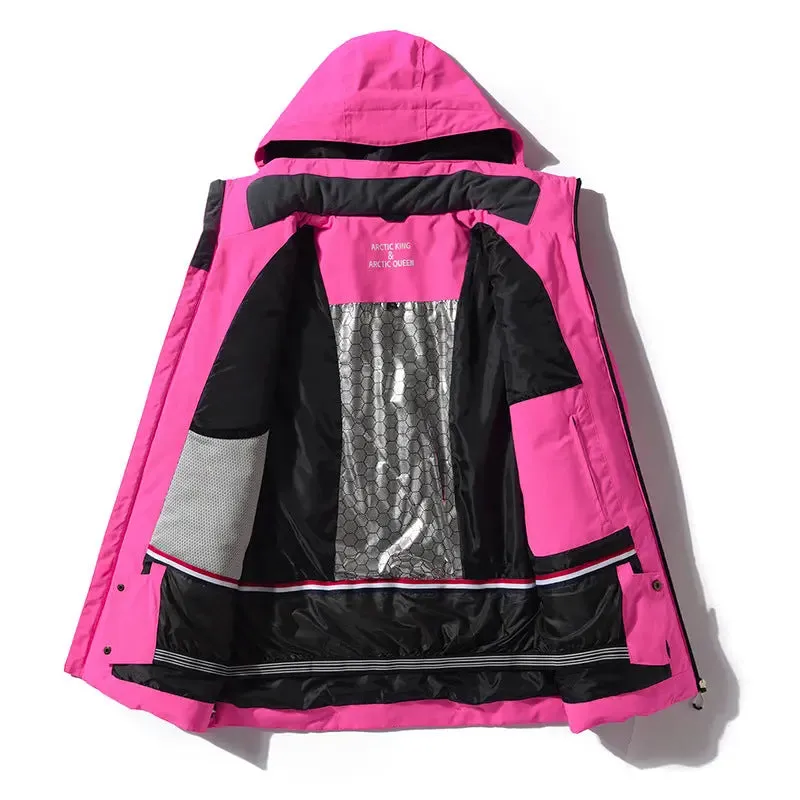 Women Winter Ski Jacket & Pants Outdoor Baggy Snowsuits
