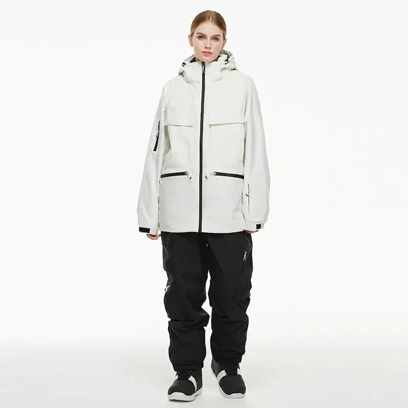 Women Winter Ski Jacket & Pants Outdoor Baggy Snowsuits