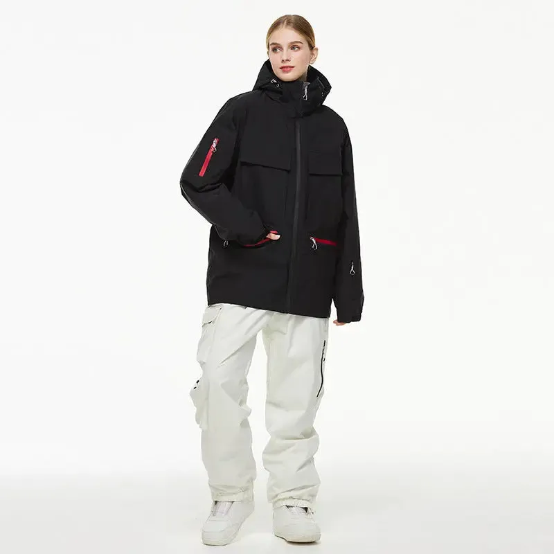 Women Winter Ski Jacket & Pants Outdoor Baggy Snowsuits