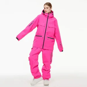 Women Winter Ski Jacket & Pants Outdoor Baggy Snowsuits