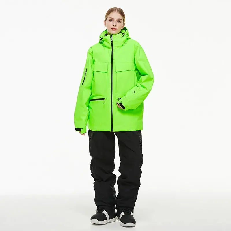 Women Winter Ski Jacket & Pants Outdoor Baggy Snowsuits