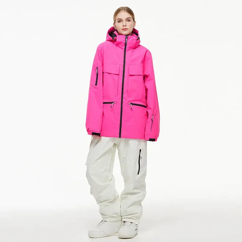 Women Winter Ski Jacket & Pants Outdoor Baggy Snowsuits