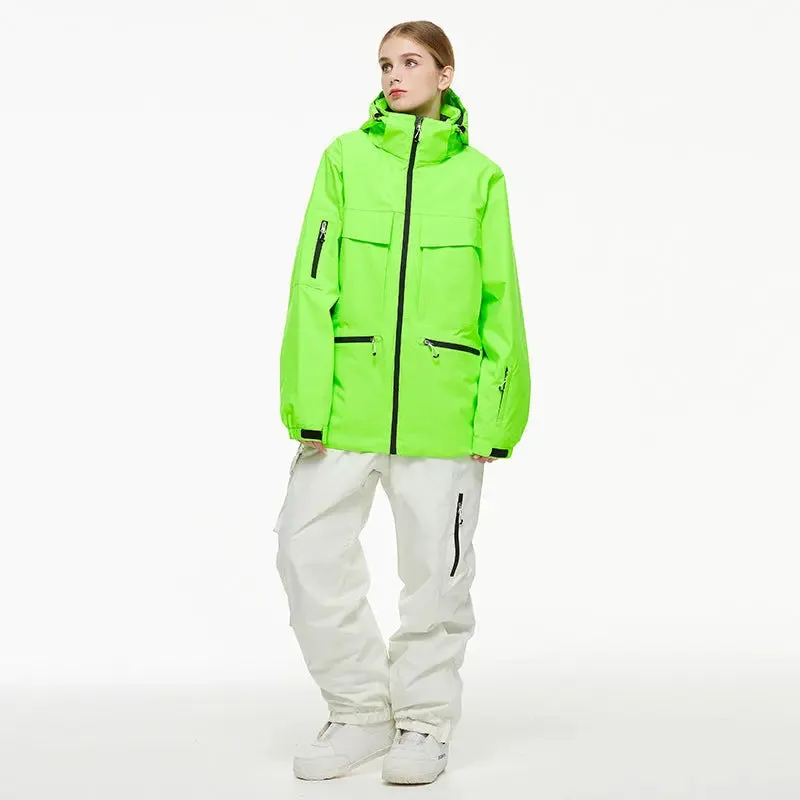 Women Winter Ski Jacket & Pants Outdoor Baggy Snowsuits