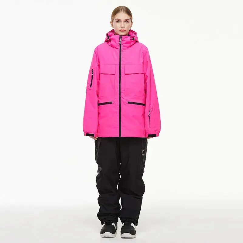 Women Winter Ski Jacket & Pants Outdoor Baggy Snowsuits