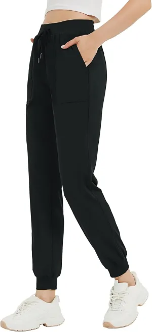 Women's 31"/33"/35"/37" Tall Inseam Joggers Running Sweatpants Pockets Tapered Athletic Workout Lounge Pants