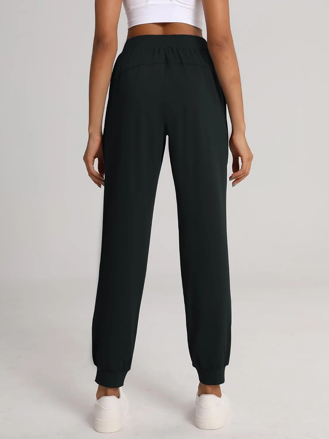 Women's 31"/33"/35"/37" Tall Inseam Joggers Running Sweatpants Pockets Tapered Athletic Workout Lounge Pants