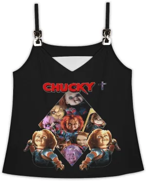 Women's Athletic Tank Chucky Casual Summer Sleeveless Soft Shirts Top Vest Sports Undershirt