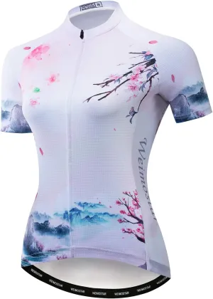Women's Cycling Jersey Bike Shirts Short Sleeve Ladies Bicycle Clothing MTB Cycle Jacket